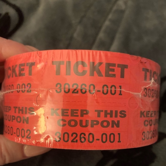 Roll of 1000 Double Stub Raffle Tickets 🎟️ - Picture 1 of 2
